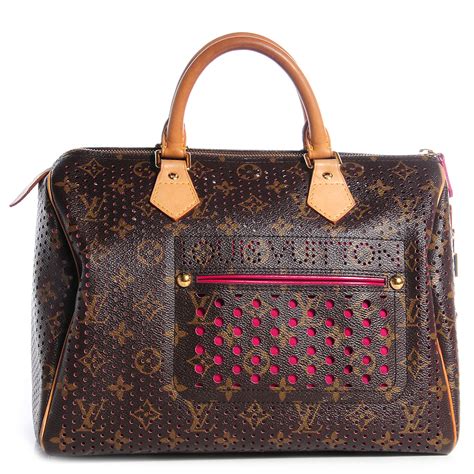 louis vuitton monogram perforated speedy 30 bag|louis vuitton bandouiller 30 monogram.